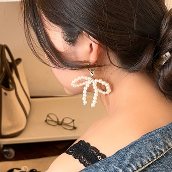 A69 Stil coreean: Cataramă din perle pentru pantofi, fundă și șir de perle — accesorii pentru femei (toate sezoanele)