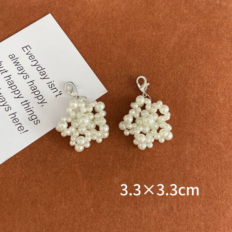 A69 Stil coreean: Cataramă din perle pentru pantofi, fundă și șir de perle — accesorii pentru femei (toate sezoanele)