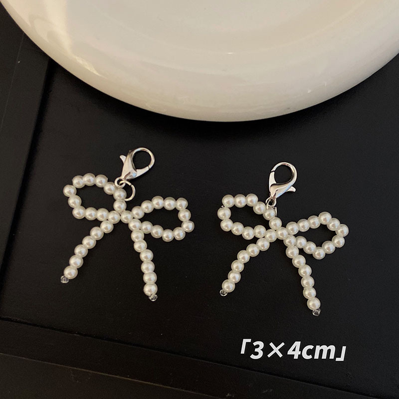 A69 Stil coreean: Cataramă din perle pentru pantofi, fundă și șir de perle — accesorii pentru femei (toate sezoanele)