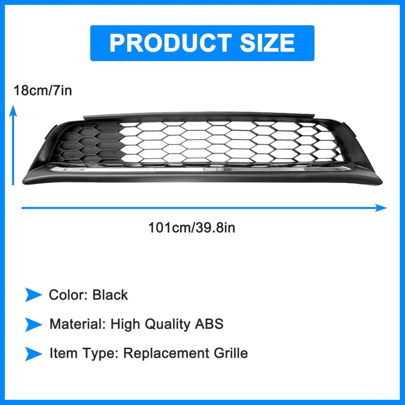 Donja srednja rešetka za Honda Accord, ABS plastika, OEM 71152T2FA500, modeli 2016+