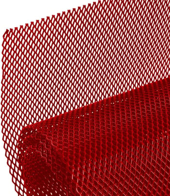Aluminijska prednja rešetka s dijamantnim uzorkom, univerzalna, može se izrezati, montira se na masku; Materijal: metal; Težina: 0,3 kg; Bez prilagodbe