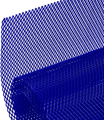 Aluminijska prednja rešetka s dijamantnim uzorkom, univerzalna, može se izrezati, montira se na masku; Materijal: metal; Težina: 0,3 kg; Bez prilagodbe