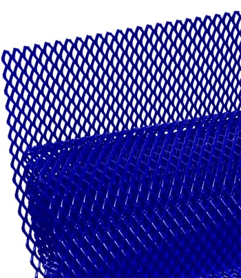 Aluminijska prednja rešetka s dijamantnim uzorkom, univerzalna, može se izrezati, montira se na masku; Materijal: metal; Težina: 0,3 kg; Bez prilagodbe