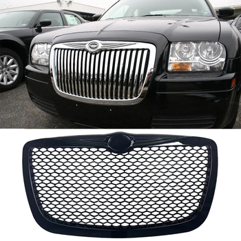 Grilă frontală pentru Chrysler 300/300C (2005-2010), ABS plastic, Nr. 82209852AC, montaj pe bara față