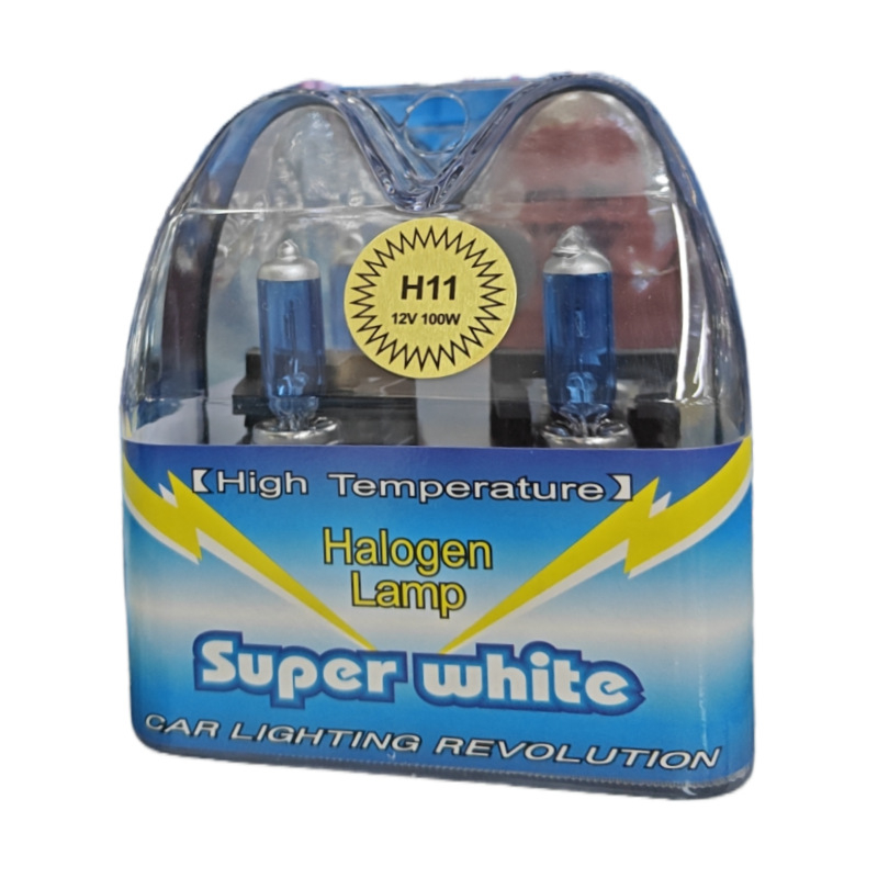 Automobilska halogena žarulja za farove, kompatibilna s H1/H4/H7/H3/H11 i 9005/9006, 12V, 100W, 6000LM, vijek trajanja 50000h, univerzalna kompatibilnost