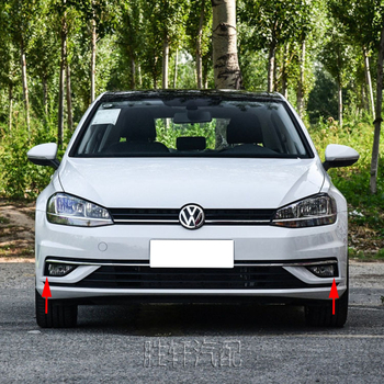 Okvir svjetla magle i dekorativni okvir rešetke VW Golf MK7.5 (2018–2020) – ABS plast, ugradnja u prednji branik, Broj pribora 5G0853211H/5G0853212H, Shengxuan