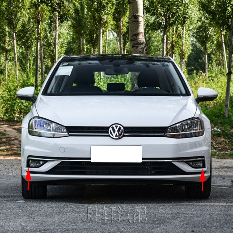 Okvir svjetla magle i dekorativni okvir rešetke VW Golf MK7.5 (2018–2020) – ABS plast, ugradnja u prednji branik, Broj pribora 5G0853211H/5G0853212H, Shengxuan