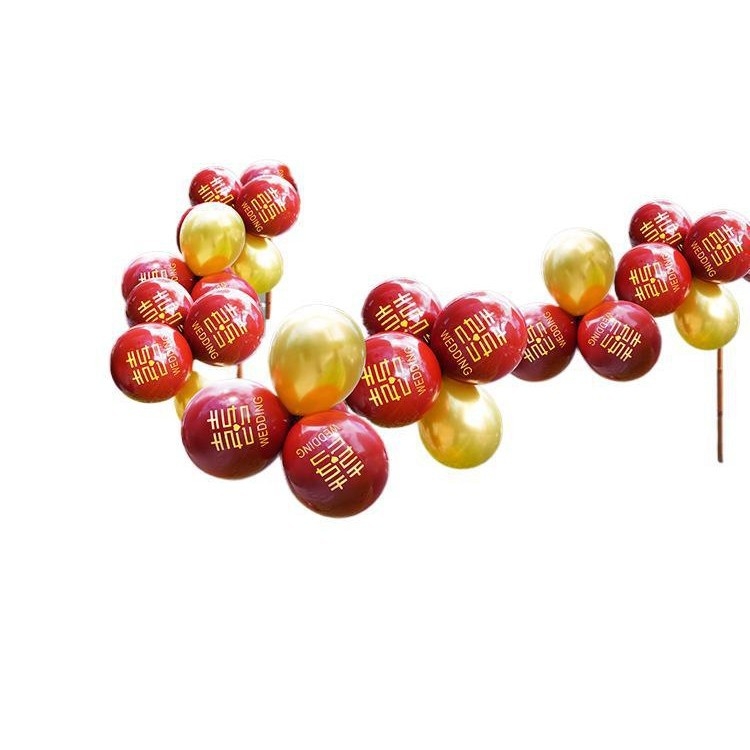 Balon za svatbeni put - okrugli balon od aluminijske folije za vanjske svečane ceremonije, bez logotipa, bez IP odobrenja
