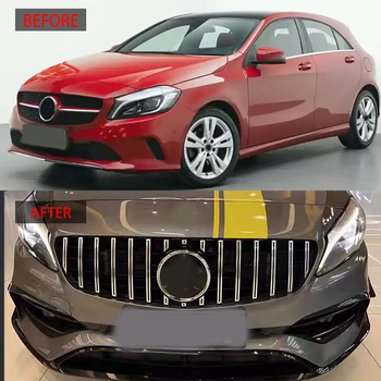 GT-stila gril od ABS plastike za Mercedes-Benz A-Class W176 (2016–2018), ugradnja na rešetku rashladnika, marka Ytop, dio 176