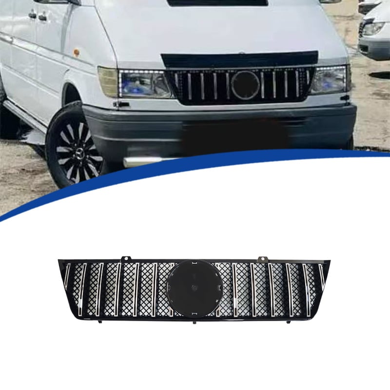 Rešetka hladnjaka za Mercedes-Benz Sprinter W901 GT, ABS plastika, ugradnja u hladnjak, 1995-2000