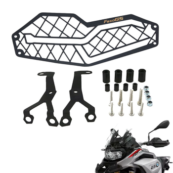 Nerđajući čelik zaštitna mreža za svjetla BMW F750GS F850GS (2018–2019) – mreža za zaštitu svjetala, dio 57128-0817, Black Dog