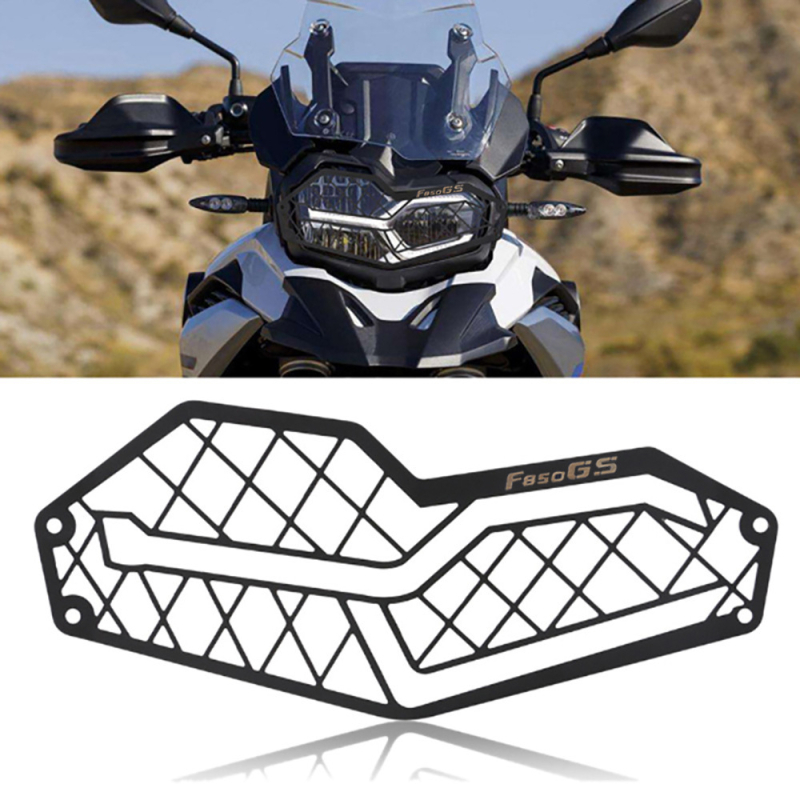 Nerđajući čelik zaštitna mreža za svjetla BMW F750GS F850GS (2018–2019) – mreža za zaštitu svjetala, dio 57128-0817, Black Dog