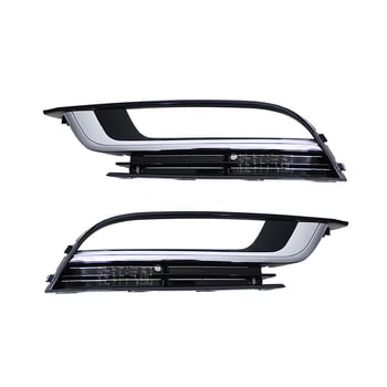 Рамка за фарове за мъгла за Volkswagen Passat CC (2013–2017), ABS пластмасова декоративна рамка за решетката на предната броня, лява и дясна