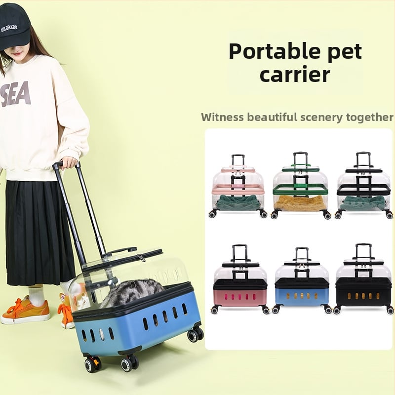 Чанта за домашни любимци с твърд корпус от PP за котки и кучета, капацитет 15, произход Хебей