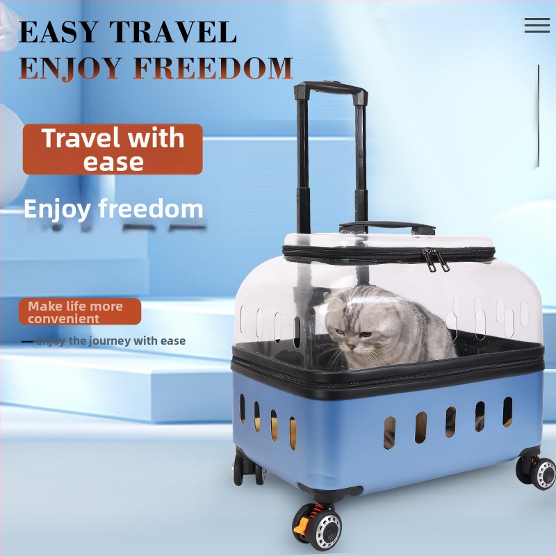 Чанта за домашни любимци с твърд корпус от PP за котки и кучета, капацитет 15, произход Хебей