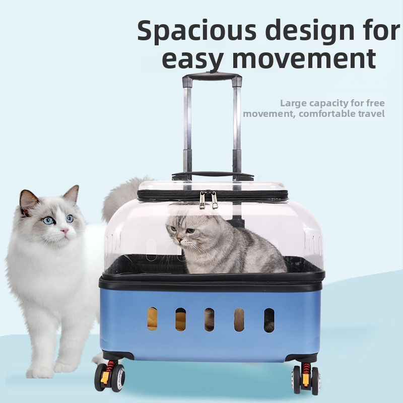 Чанта за домашни любимци с твърд корпус от PP за котки и кучета, капацитет 15, произход Хебей