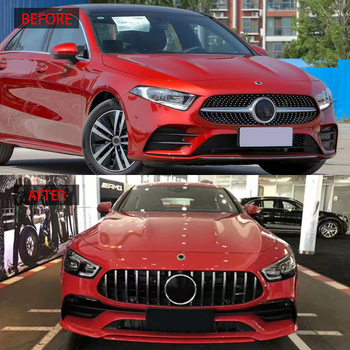 GT stil maska usisne rešetke zraka za Mercedes-Benz A-Class W177 (2019-2021) – ABS plastika, ugradnja u hladnjak, težina 1,8 kg