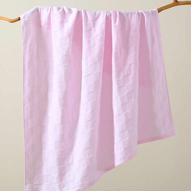 Dječji ručnik za kupanje od gaze pamuka, jacquard, 170–200 g, 32 niti, mrežasti uzorak