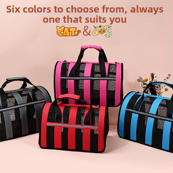 Дишаща чанта за домашни любимци от Oxford плат, капацитет до 10 кг