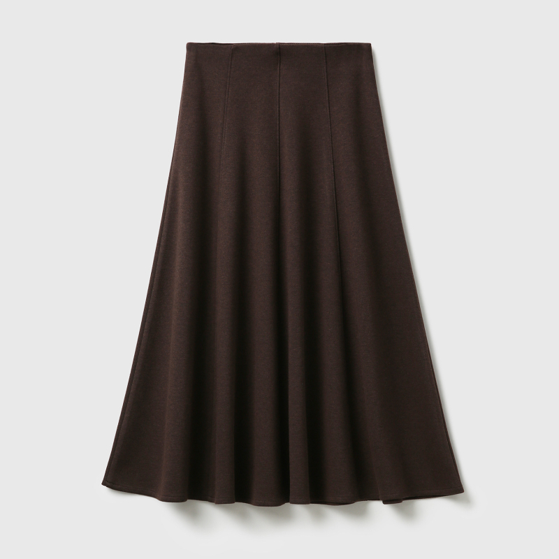 Vunena suknja, A-linija, srednje duljine, triacetat vlakna, uredski stil