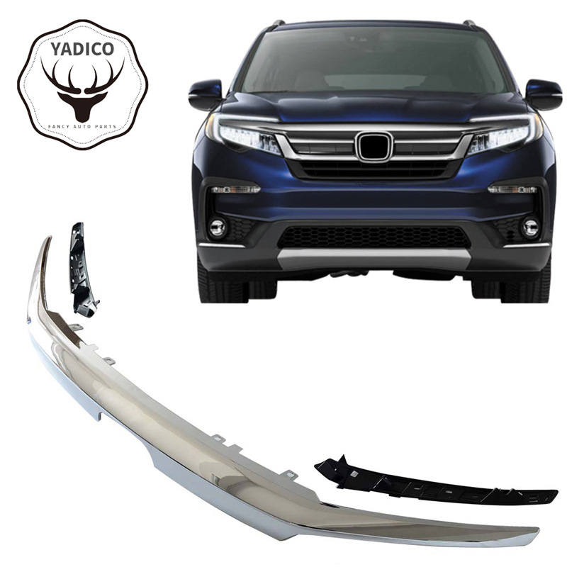 Set ukrasnih traka za prednje svjetlo i rešetku za Honda Pilot (2019+), ABS plast, ugradnja na branik, AT prijenos, branda Qingyu