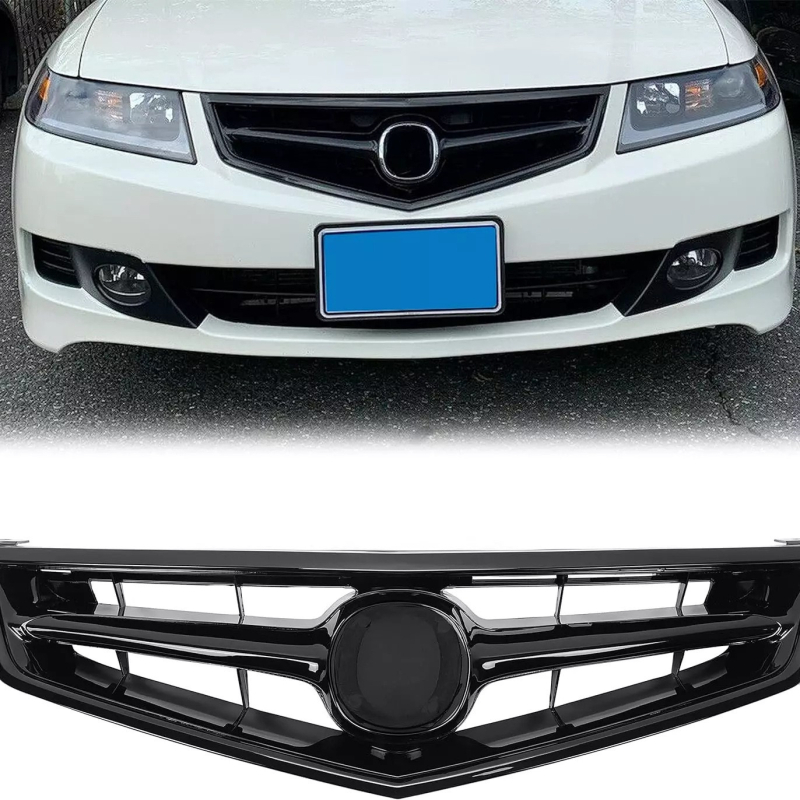 Prednji umetak rešetke za Acura/Honda, ABS plastika, montaža na prednji branik, 2006+ sa automatskim mjenjačem