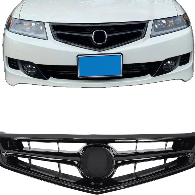 Prednji umetak rešetke za Acura/Honda, ABS plastika, montaža na prednji branik, 2006+ sa automatskim mjenjačem