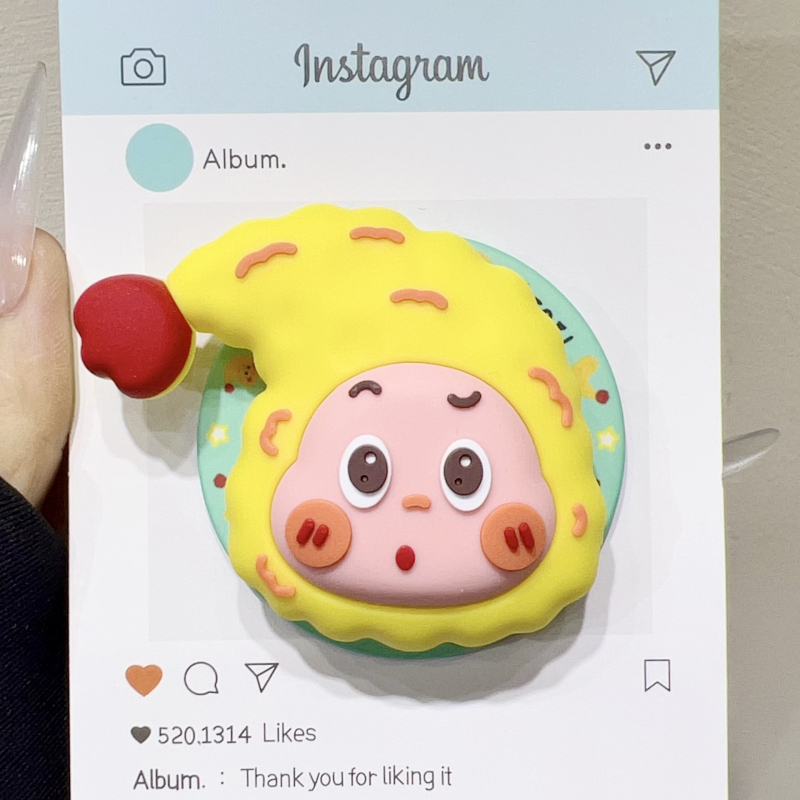 Магнитна въздушна стойка за телефон за пода с MagSafe съвместимост, разтегателна скоба, силикон+ABS+TPU