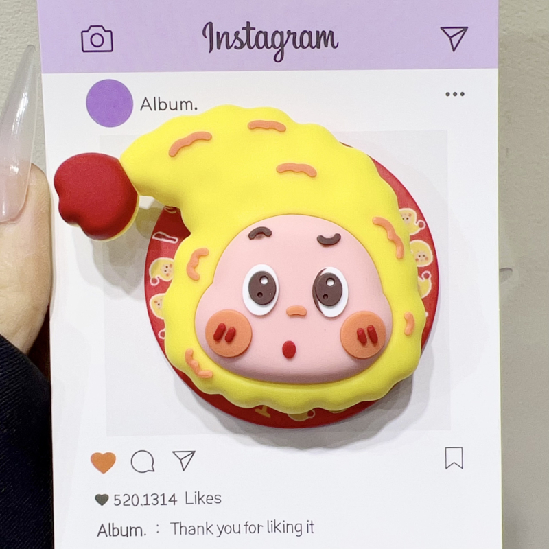 Магнитна въздушна стойка за телефон за пода с MagSafe съвместимост, разтегателна скоба, силикон+ABS+TPU