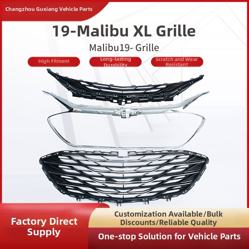 Prednja rešetka za Chevrolet Malibu XL (2019), ABS plastika, brend Soaring, ugradnja na prednjem dijelu vozila, prilagodba dostupna