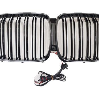 BMW X5 G05 LED osvijetljena rešetka hladnjaka s dvostrukom linijom (ABS plastika; ugradnja u rashladnik; godine 2020-2022; Dio br. 222)