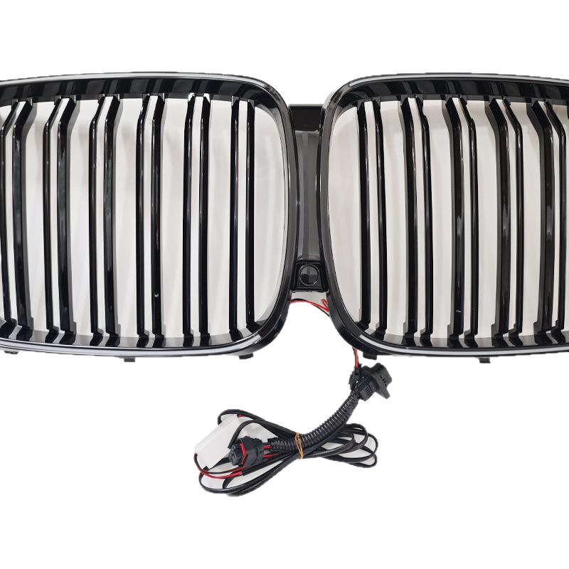 BMW X5 G05 LED osvijetljena rešetka hladnjaka s dvostrukom linijom (ABS plastika; ugradnja u rashladnik; godine 2020-2022; Dio br. 222)