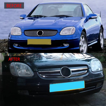 Grila Mercedes-Benz SLK R170 AMG stil, ABS plastika, ugradnja u radijator, modeli 1998-2004