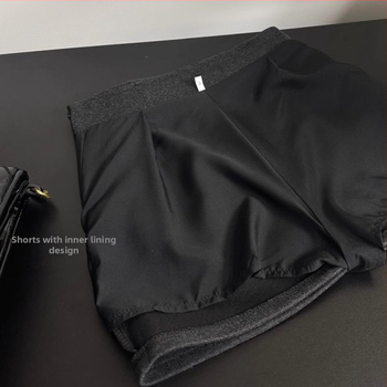 A-linijska suknja od vunene tkanine, udio poliestera 50–70%, kratka, zima 2024, gradski stil