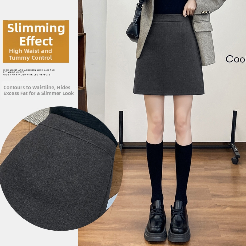 Olovka suknja, midi duljina, mikroodskok elastnost, poliester 80–90% + viskoza 10–20%, zima 2023