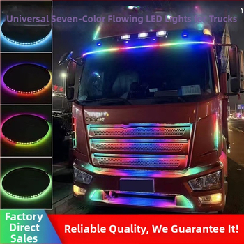LED ambijentalno svjetlo za automobilski gril, silikon, 12-24V, šareni efekt treperenja svjetla