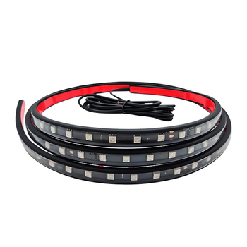 LED ambijentalno svjetlo za automobilski gril, silikon, 12-24V, šareni efekt treperenja svjetla