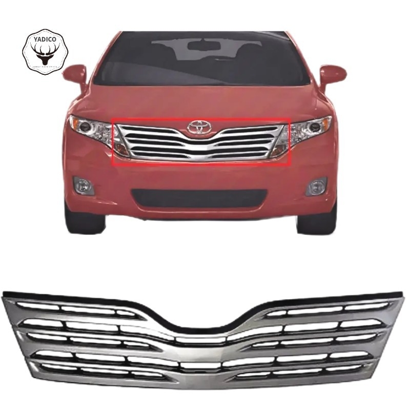 Toyota Venza középső légbeömlő rács — ABS műanyag, rögzítés a lökhárítóra, 2013–2016, OEM alkatrészek