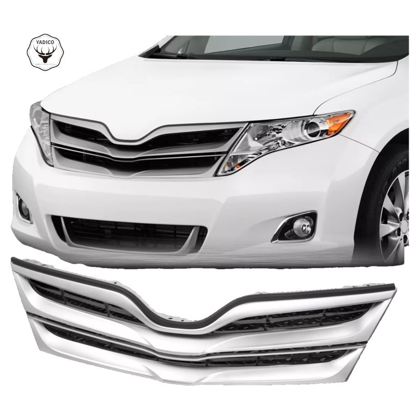 Toyota Venza középső légbeömlő rács — ABS műanyag, rögzítés a lökhárítóra, 2013–2016, OEM alkatrészek