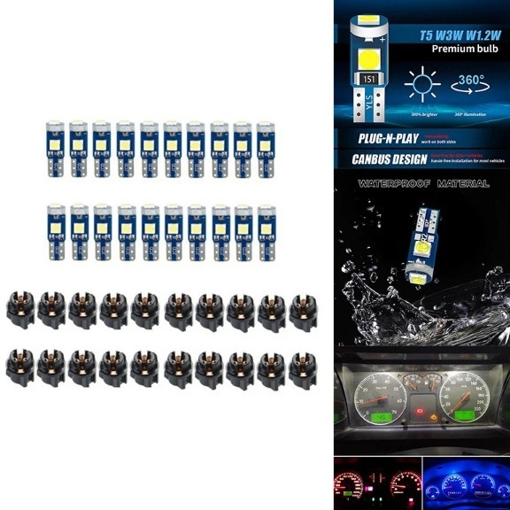 LED instrument svjetlo, model T5 3SMD 3030, 12V, 0.2W
