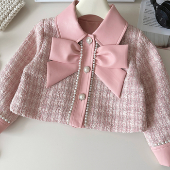 Két részes lányoknak szánt szoknyás kosztüm, ősz 2024, koreai stílus, hosszú ujjú, poliészter keverék anyag (85% poliészter)