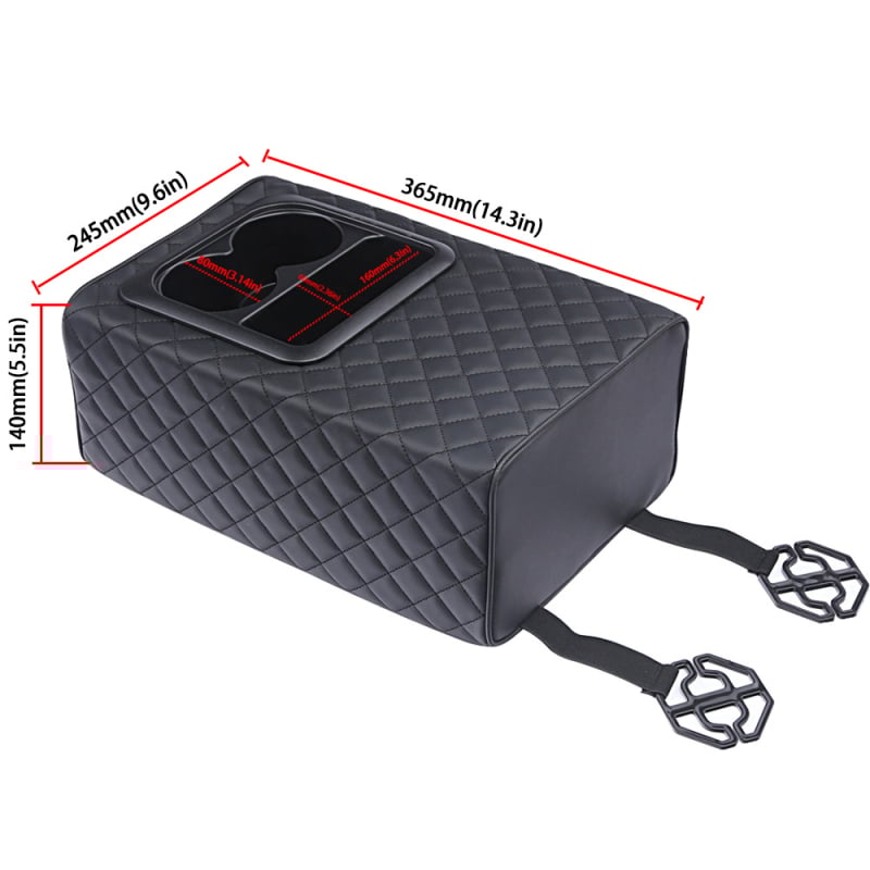 Hátsó könyöklő doboz középső pohártartóval, univerzális kompatibilitás (Márka: Sumu; Anyag: Bőr; Modell: 5016; Súly: 750 g; Telepítési támogatás)