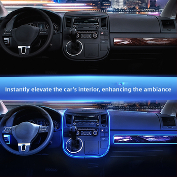 Tihi LED interijer ambijentalno svjetlo za automobil s USB — univerzalna kompatibilnost s pločom i središnjom konzolom