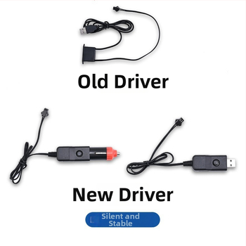 Tihi LED interijer ambijentalno svjetlo za automobil s USB — univerzalna kompatibilnost s pločom i središnjom konzolom