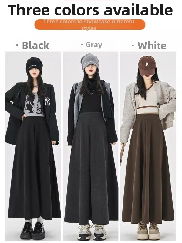 Suknja visokog struka u A-silueti, srednje duljine, geometrijski uzorak, drapirana topla tkanina, uredski stil, 30–50% regeneriranih celuloznih vlakana