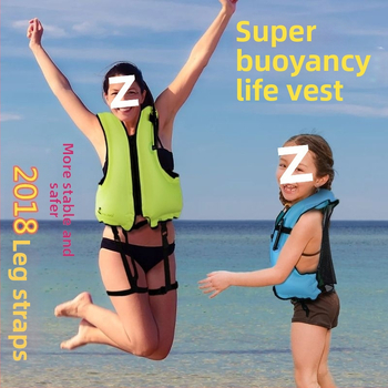 Σωσίβιο κατάδυσης για ενήλικες και παιδιά με ιμάντες ποδιών, φουσκωτό, διπλωτό, φορητό για ασφαλή κατάδυση