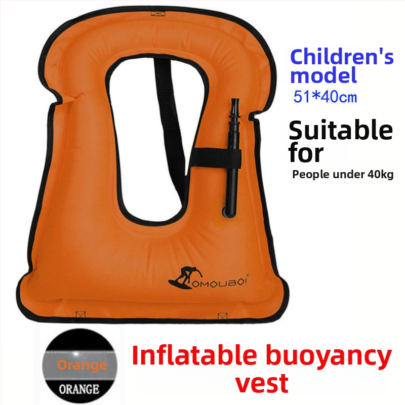 Σωσίβιο κατάδυσης για ενήλικες και παιδιά με ιμάντες ποδιών, φουσκωτό, διπλωτό, φορητό για ασφαλή κατάδυση