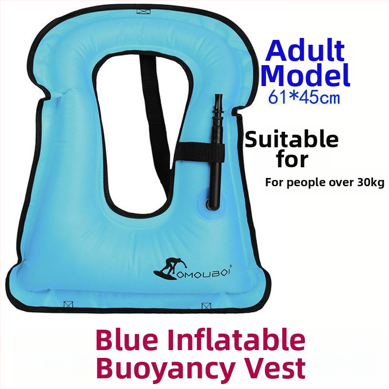 Σωσίβιο κατάδυσης για ενήλικες και παιδιά με ιμάντες ποδιών, φουσκωτό, διπλωτό, φορητό για ασφαλή κατάδυση