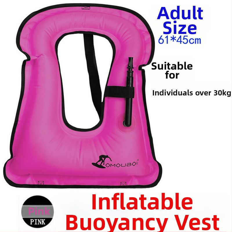 Σωσίβιο κατάδυσης για ενήλικες και παιδιά με ιμάντες ποδιών, φουσκωτό, διπλωτό, φορητό για ασφαλή κατάδυση