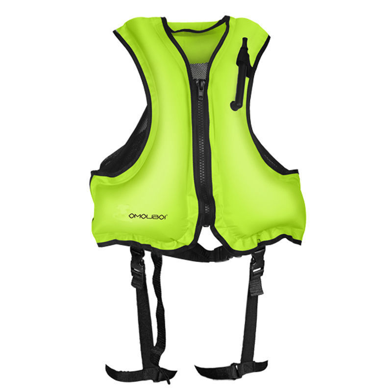 Σωσίβιο κατάδυσης για ενήλικες και παιδιά με ιμάντες ποδιών, φουσκωτό, διπλωτό, φορητό για ασφαλή κατάδυση